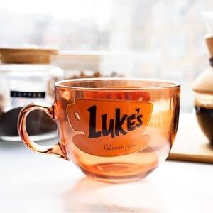 NWT Gilmore Girls Luke's Diner glass 16 oz Coffee Mug